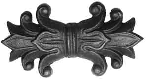 Rosette Casting, Cast Iron, 6" wide