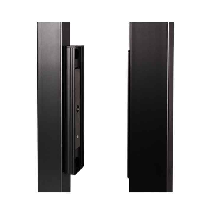 Integrated Magnet Lock for Sliding Gates, Black