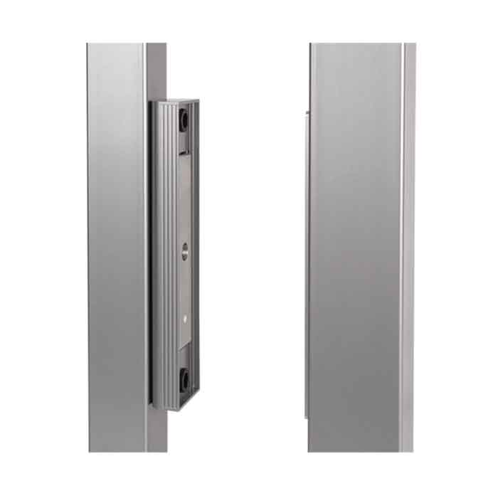 Integrated Magnet Lock for Sliding Gates, Silver