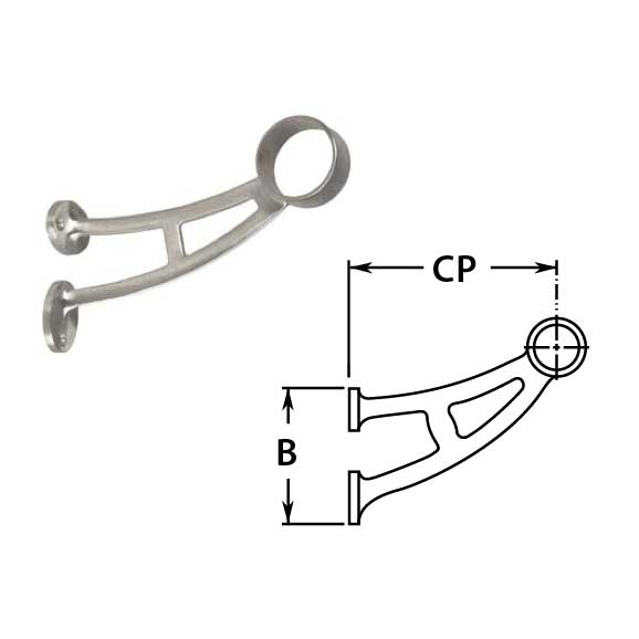 Bar Mount Brackets in Stainless Steel