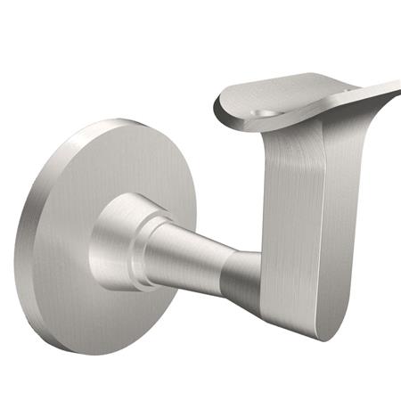 Round Saddle Wall Mount Handrail Brackets in Satin Stainless