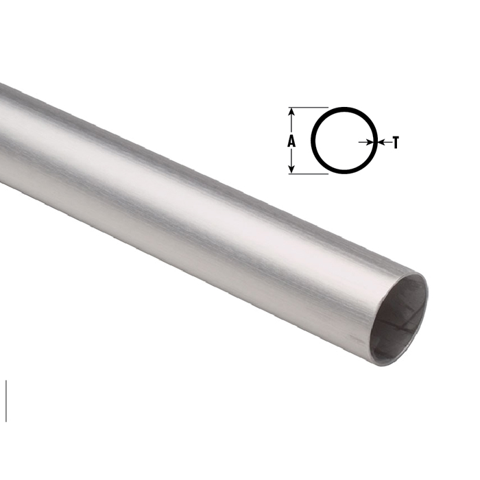 Satin Stainless Steel Round Tubing