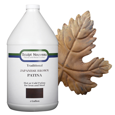 Traditional Patina-Japanese Brown for bronze, brass, copper, iron and steel