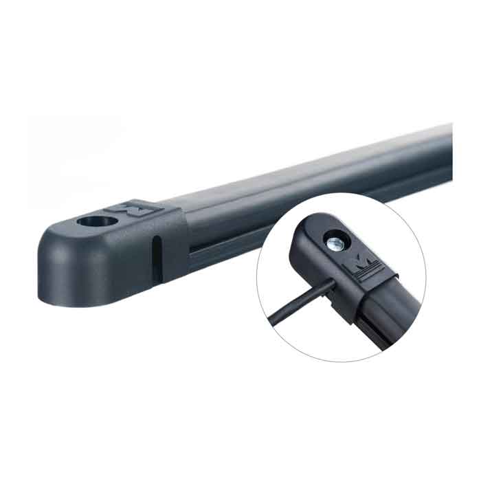 4FT Monitored Safety Edge Kit, (2) end caps, (2) screws, 4FT ME110-C channel