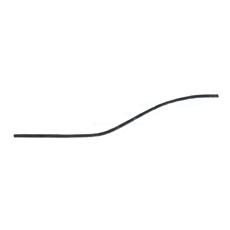 70-7/8" long Steel Shadow Rail Top Gate Arch, Wavy Pattern