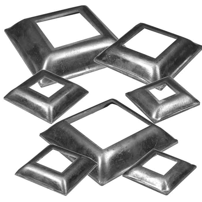 Aluminum Slip-On Cover Plates for Square Bars