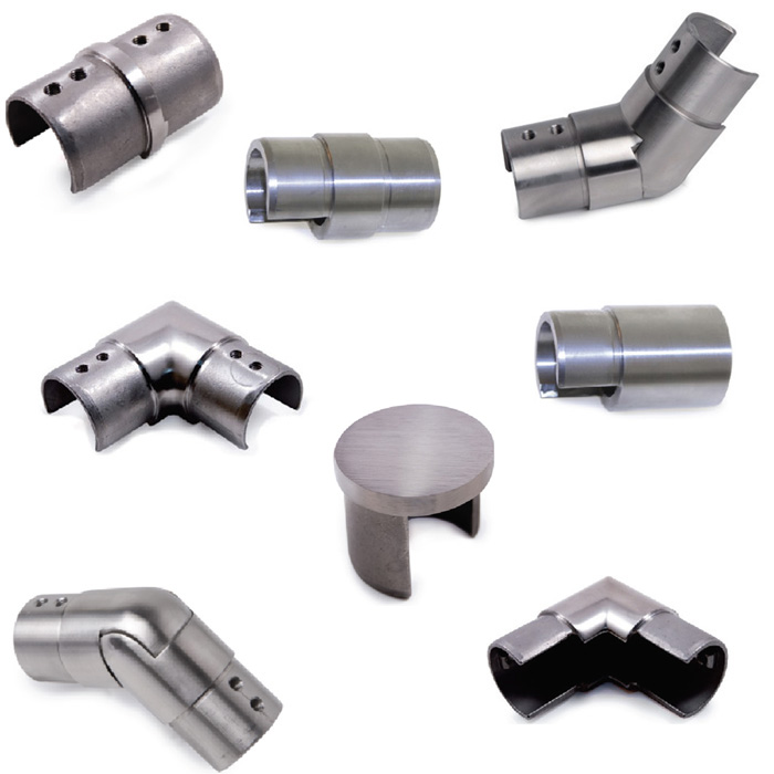 Connectors for Slotted Handrail