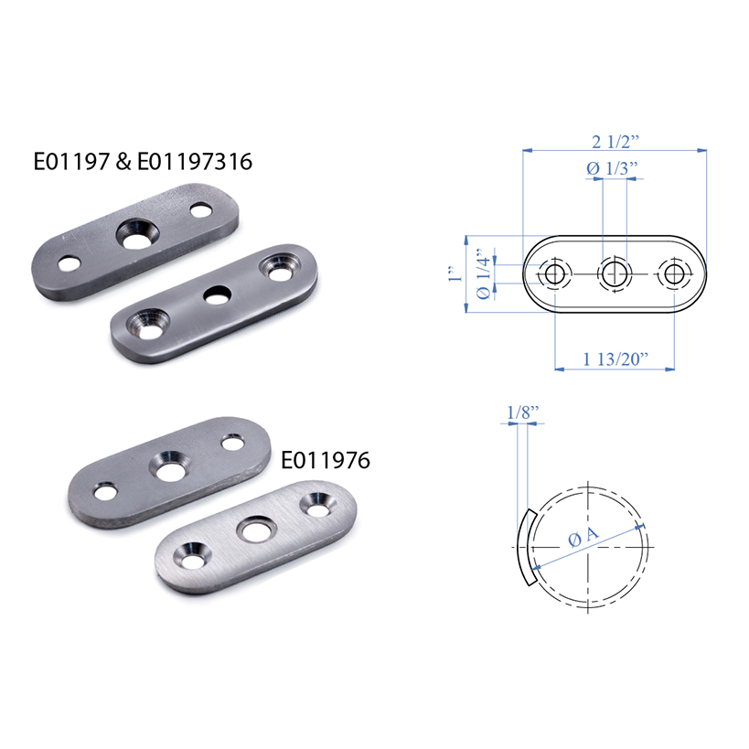 Stainless Steel Mounting Plates