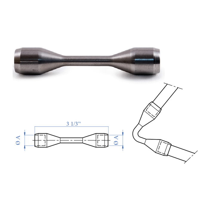 Round Bar Connector for 1/2" diameter Bar