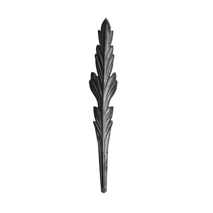 stamped leaf, steel leaf, metal leaf, acanthus leaf