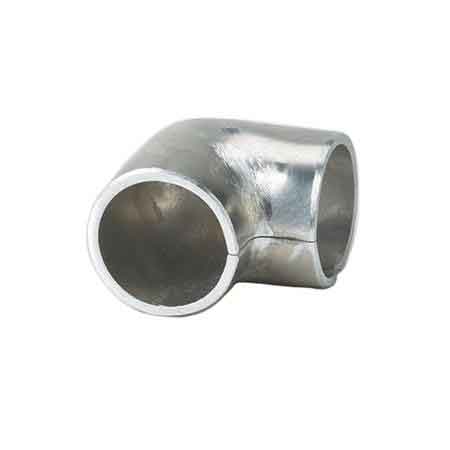 Aluminum 90 degree Elbow with 1/8" Internal Radius for 1-1/4" and 1-1/2" Sch. 40 Pipe
