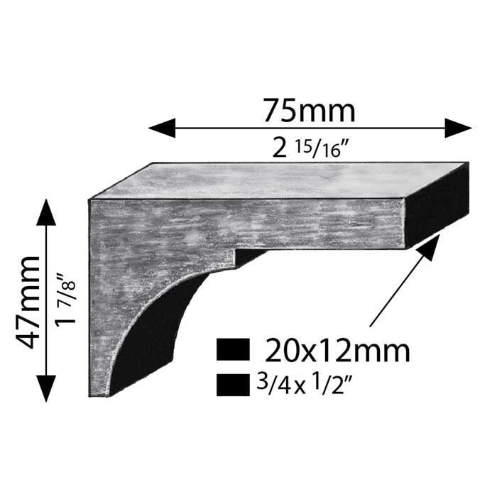 Right Angle Steel Connector, 2-15/16" Long, 1-7/8" Tall, M10 Hex Socket Head Screw