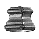 Picket Collar for Sq. Bar, Steel, Undrilled, 2" Tall x 1-1/2" Wide