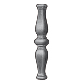 Picket Collar for 1/2" or 5/8" sq., Steel, Weld On, No Hole, 7-7/8" Tall
