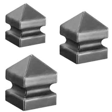 Steel Pyramid Post Covers for 3-1/4", 4" and 6" Square