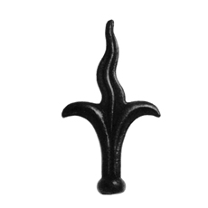 Steel Flame Railhead w/ 3/4" dia. base, 5" Tall