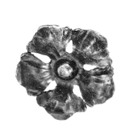 3-1/2" dia. Steel Rosette, 1/4" Thick, Single Faced