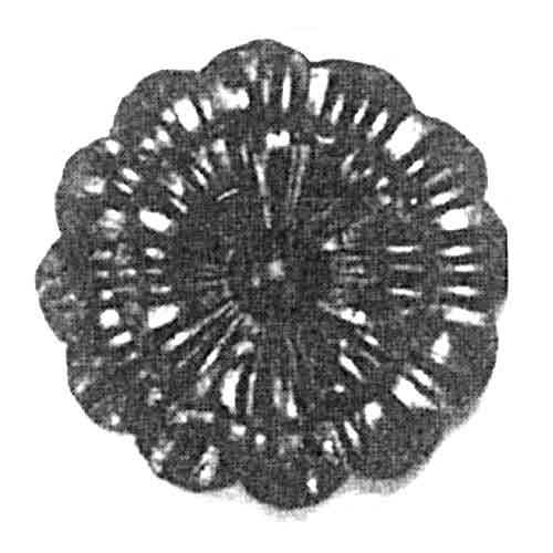 3-3/4" dia. Steel Rosette, 1/8" Thick, Single Faced