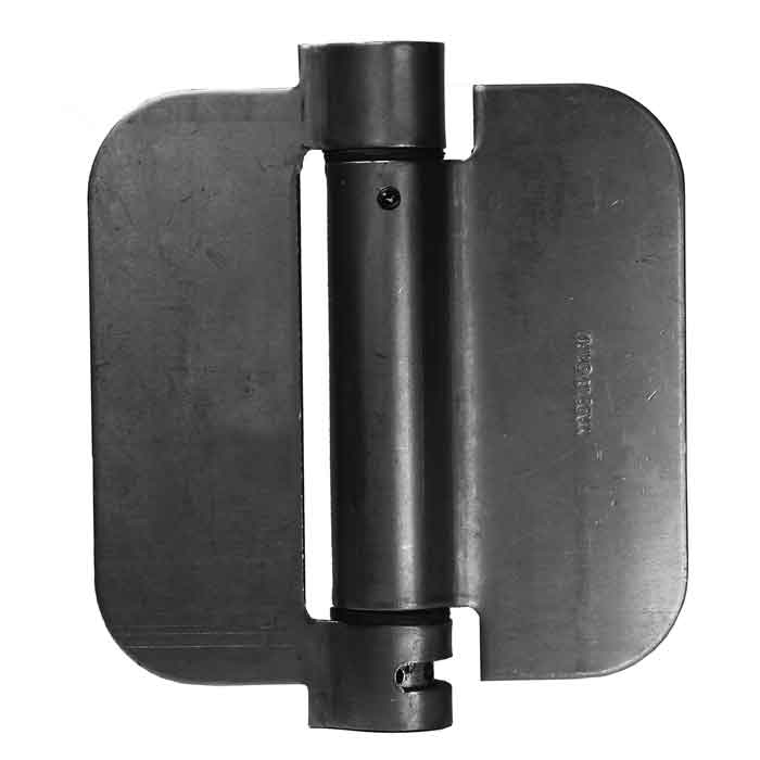 4" x 4" Steel Spring Action Hinge, 3/8" Pin, No Holes, Mill Finish, Sold Individually