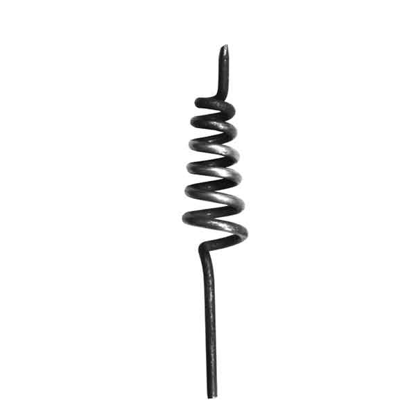 6" Tall Forged Steel Spiral using 3/16" dia. Bar