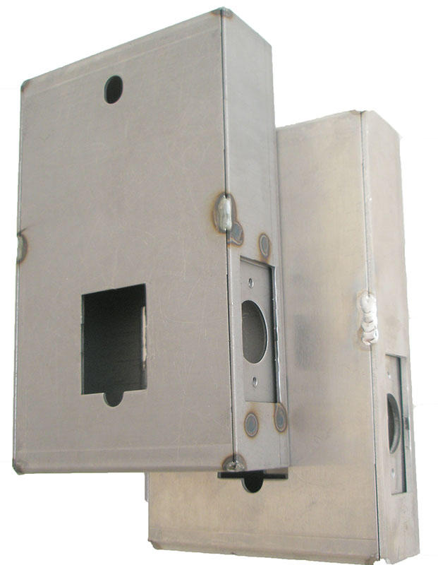 Gate Box, Steel, for 2835 Door Lock, Weld or Bolt On