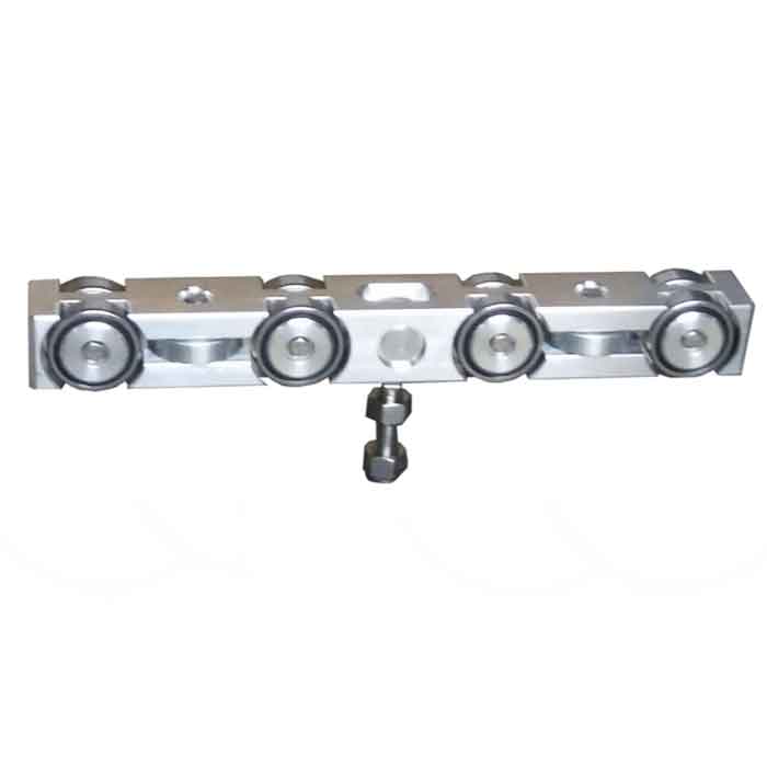 Trolley, 10 wheel truck assembly for 2-1/8 x 2-1/8 enclosed track