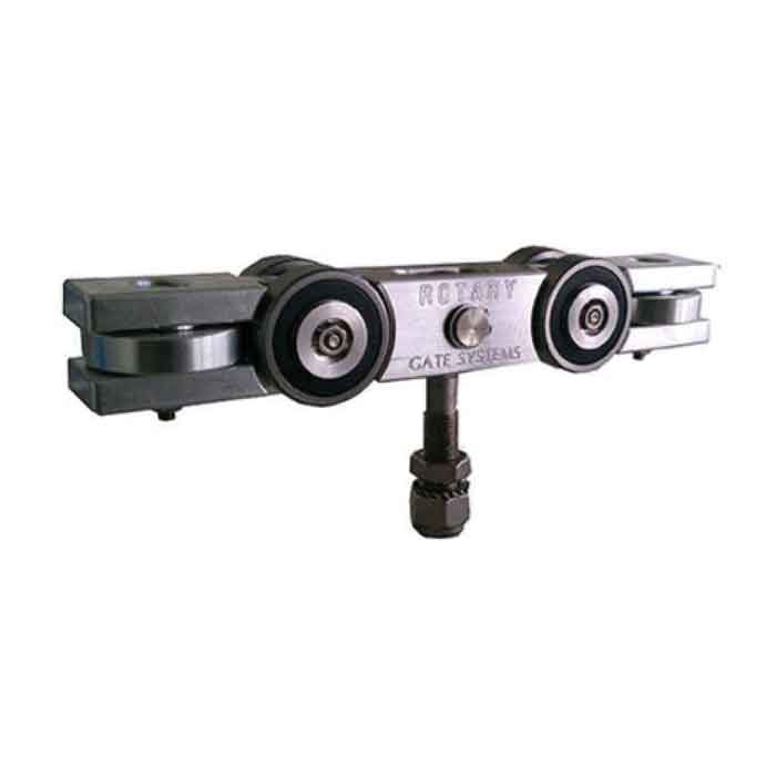 Trolley, 6 wheel truck assembly for 2-1/8 x 2-1/8 enclosed track