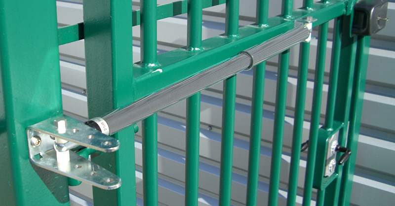 TB Series Hydraulic Heavy Duty Adjustable Gate Closer for gates 150-250 lbs, Gray