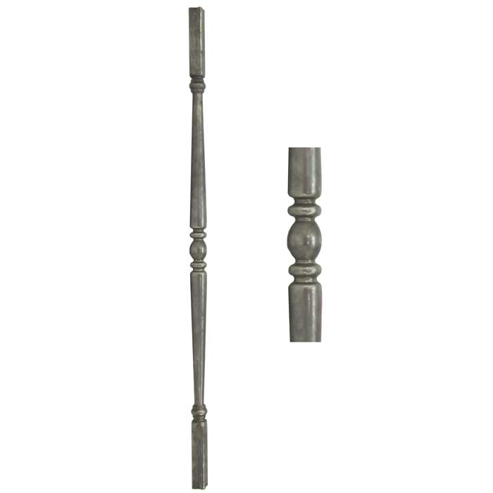 1" sq. Steel Tubular Baluster, 35-1/2" Tall