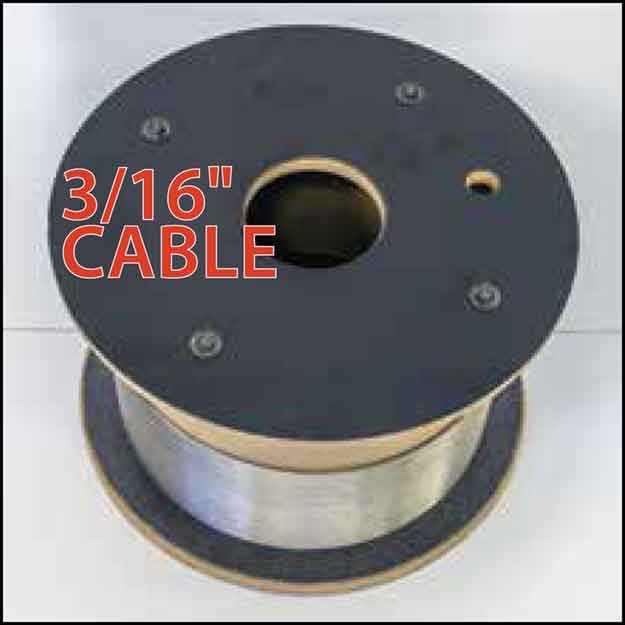 3/16" Cable Infill by the spool