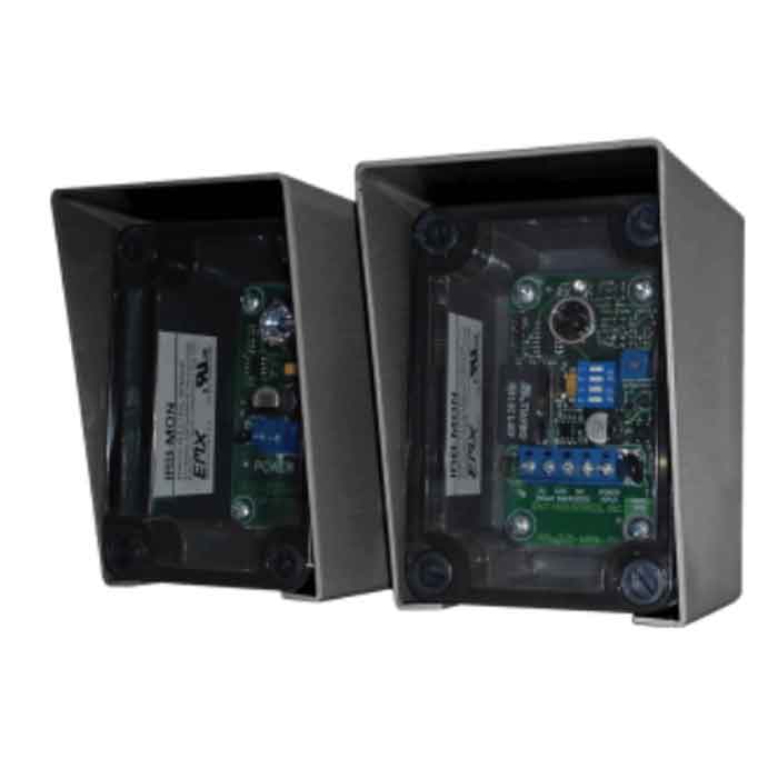 Through Beam Photocell Kit, 115FT Range, w/ hoods & sunshield