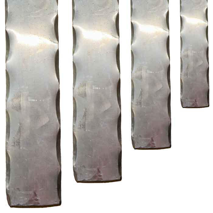 Aluminum Corner Hammered Tubing at 24 feet long