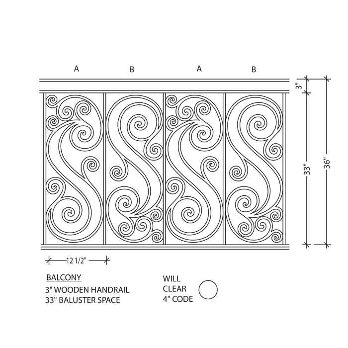 Victoria Prefabricated Ornamental Railing Panels
