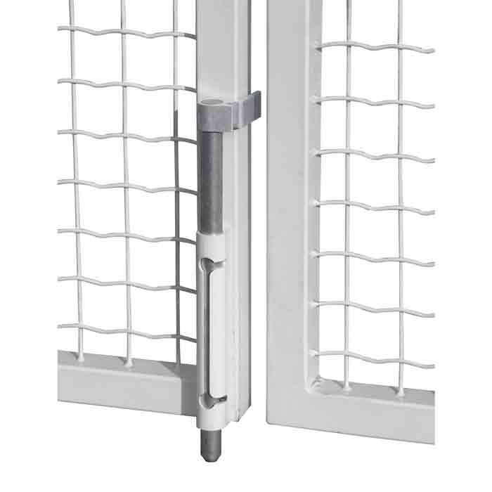 Drop Bars, Surface Mounted, for Metal Gates, Self Locking, Black or Silver