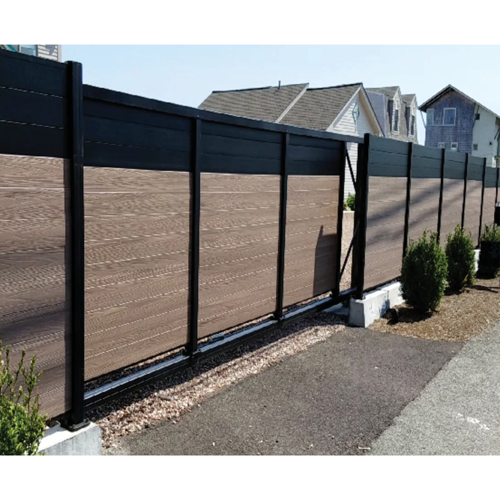 Wood and Metal Sliding Gate
