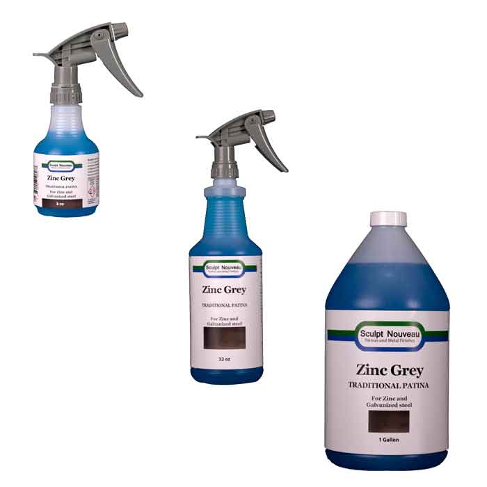 Zinc Grey Traditional Patina for use on Galvanized Steel